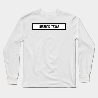 Lubbock Black Long Sleeve T-Shirt